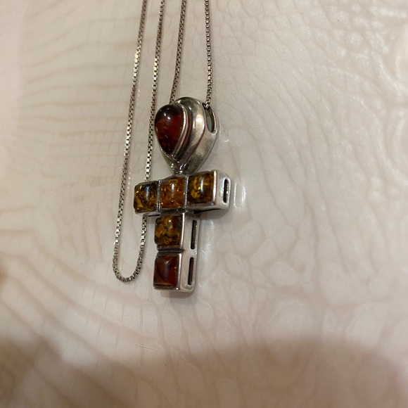 Silver chain and cross vintage - Picture 4 of 7